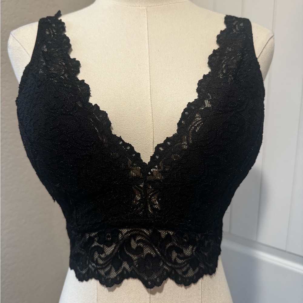 Elegant Black Lace Bralette